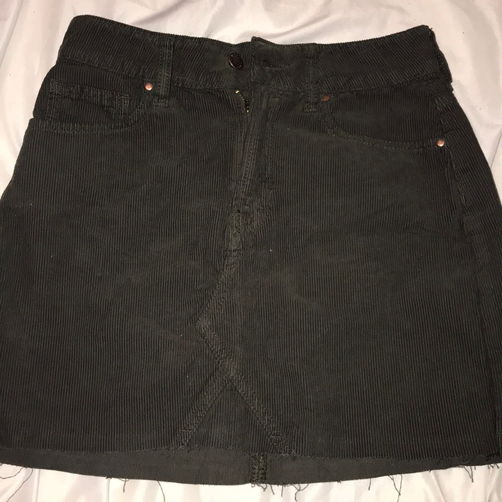 Dark olive green skirt